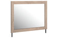 Senniberg Light Brown/White Bedroom Mirror (Mirror Only) - B1191-36 - Vega Furniture