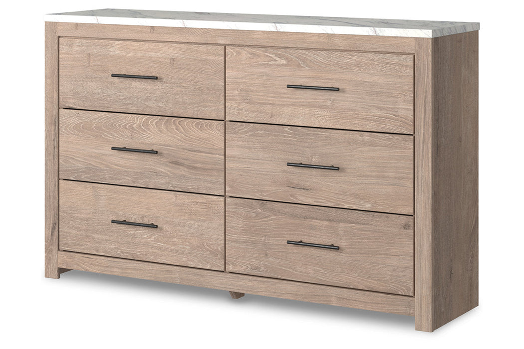 Senniberg Light Brown/White Dresser - B1191-31 - Vega Furniture