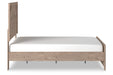Senniberg Light Brown/White Full Panel Bed - SET | B1191-55 | B1191-86 - Vega Furniture