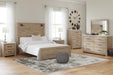 Senniberg Light Brown/White Lighted Panel Bedroom Set - SET | B1191-56 | B1191-58 | B1191-99 | B1191-31 | B1191-36 | B1191-92 | B1191-44 - Vega Furniture