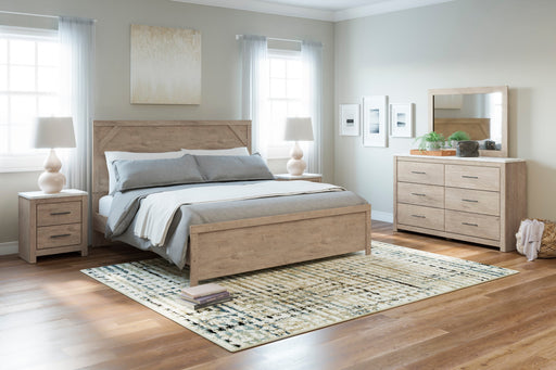 Senniberg Light Brown/White Panel Bedroom Set - SET | B1191-72 | B1191-97 | B1191-31 | B1191-36 | B1191-92 | B1191-44 - Vega Furniture