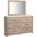 Senniberg Light Brown/White Panel Bedroom Set - SET | B1191-72 | B1191-97 | B1191-31 | B1191-36 | B1191-92 | B1191-44 - Vega Furniture