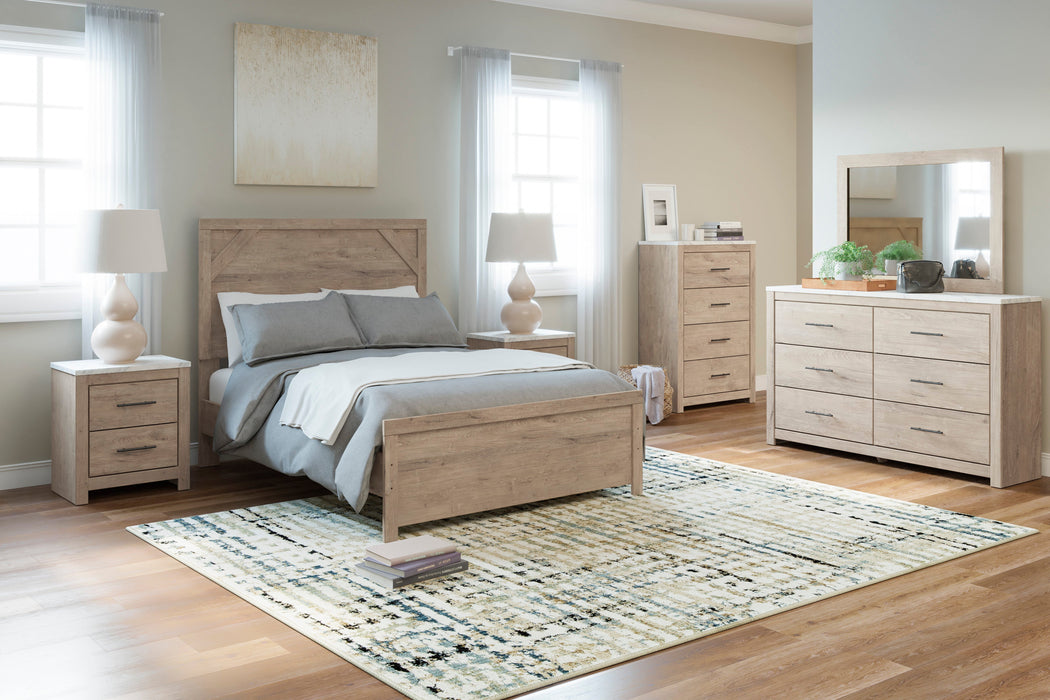 Senniberg Light Brown/White Panel Youth Bedroom Set - SET | B1191-55 | B1191-86 | B1191-31 | B1191-36 | B1191-92 | B1191-44 - Vega Furniture