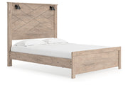 Senniberg Light Brown/White Queen Panel Bed - SET | B1191-54 | B1191-57 | B1191-98 - Vega Furniture