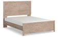 Senniberg Light Brown/White Queen Panel Bed - SET | B1191-71 | B1191-96 - Vega Furniture