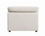 Serene Beige Upholstered Armless Chair - 551321 - Vega Furniture