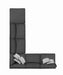 Serene Charcoal Upholstered Armless Chair - 551324 - Vega Furniture