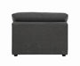 Serene Charcoal Upholstered Armless Chair - 551324 - Vega Furniture