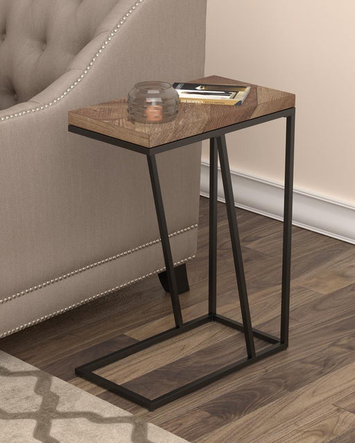 Sergio Tobacco Chevron Rectangular Accent Table - 931147 - Vega Furniture