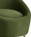 Serpentine Green Velvet Chair - 679Olive-C - Vega Furniture