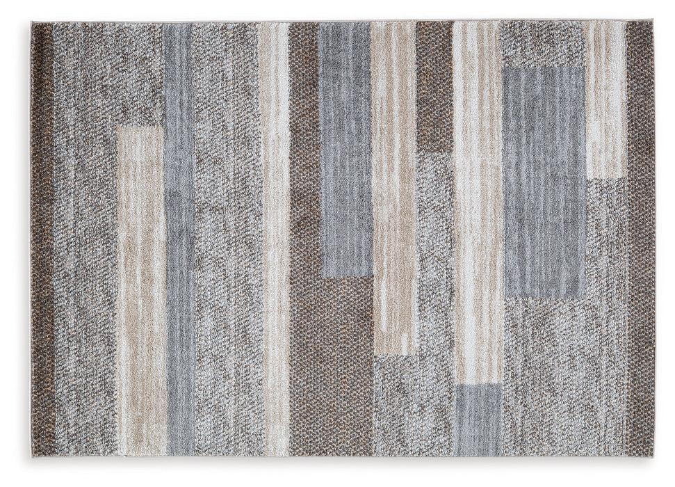 Sethburn Cream/Brown/Gray Large Rug - R406591 - Vega Furniture