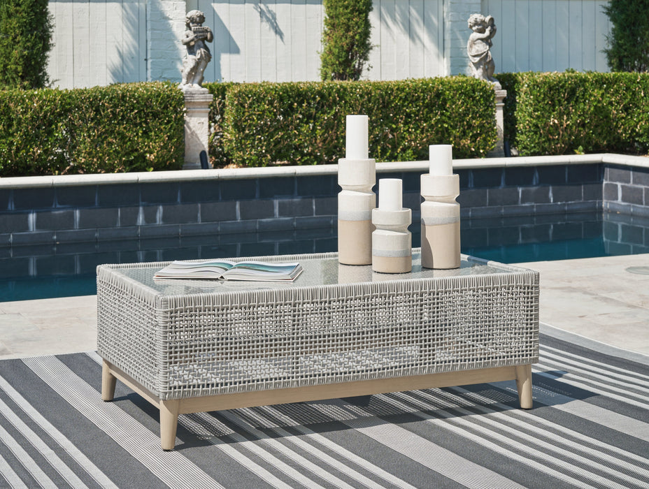 Seton Creek Gray Outdoor Coffee Table - P798-701 - Vega Furniture