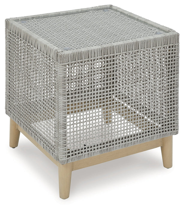 Seton Creek Gray Outdoor End Table - P798-702 - Vega Furniture