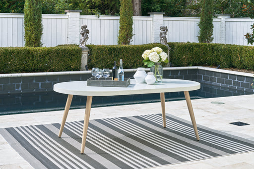 Seton Creek White Outdoor Dining Table - P798-625 - Vega Furniture
