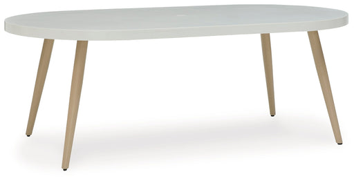 Seton Creek White Outdoor Dining Table - P798-625 - Vega Furniture