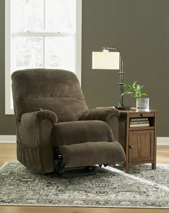 Shadowboxer Chocolate Power Lift Recliner - 4710212 - Vega Furniture