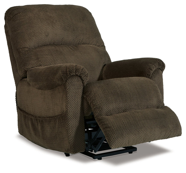 Shadowboxer Chocolate Power Lift Recliner - 4710212 - Vega Furniture