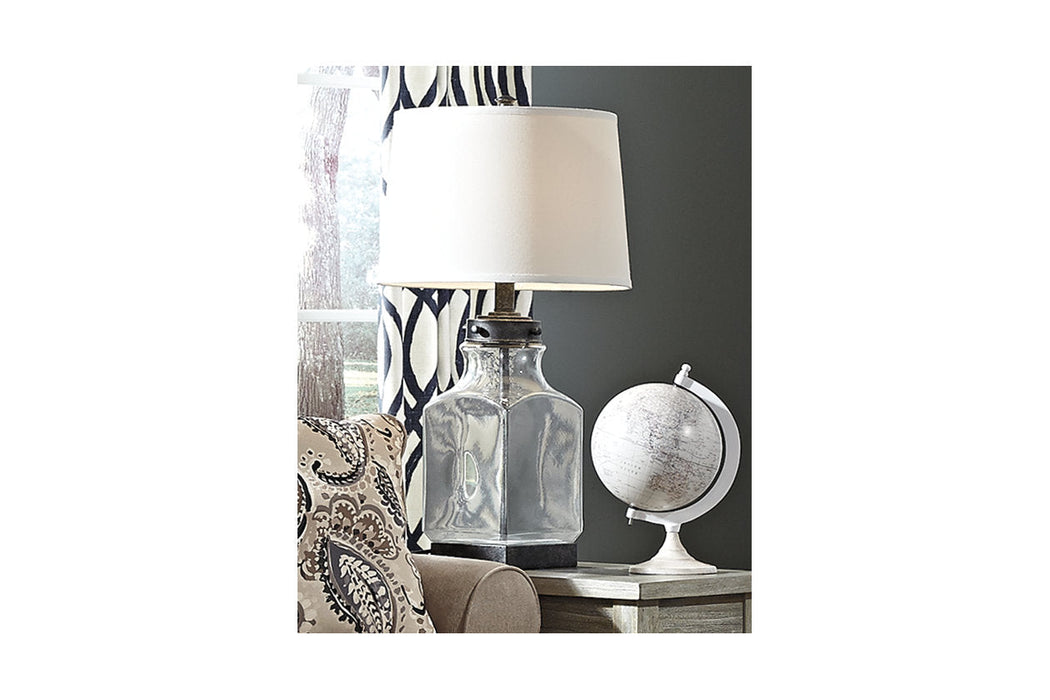 Sharolyn Transparent/Silver Finish Table Lamp - L430144 - Vega Furniture