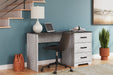 Shawburn White/Dark Charcoal Gray 54" Home Office Desk - H4121-34 - Vega Furniture