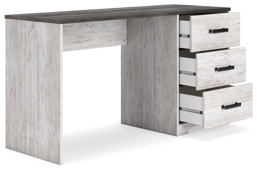 Shawburn White/Dark Charcoal Gray 54" Home Office Desk - H4121-34 - Vega Furniture