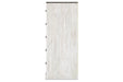Shawburn Whitewash/Charcoal Gray Chest of Drawers - EB4121-245 - Vega Furniture