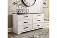 Shawburn Whitewash/Charcoal Gray Dresser - EB4121-231 - Vega Furniture