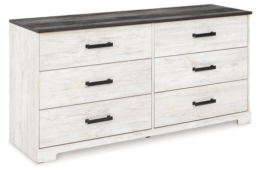 Shawburn Whitewash/Charcoal Gray Dresser - EB4121-231 - Vega Furniture