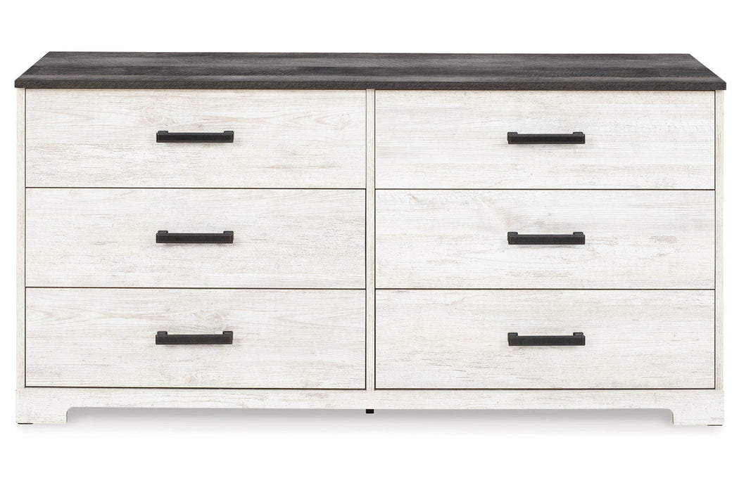 Shawburn Whitewash/Charcoal Gray Dresser - EB4121-231 - Vega Furniture