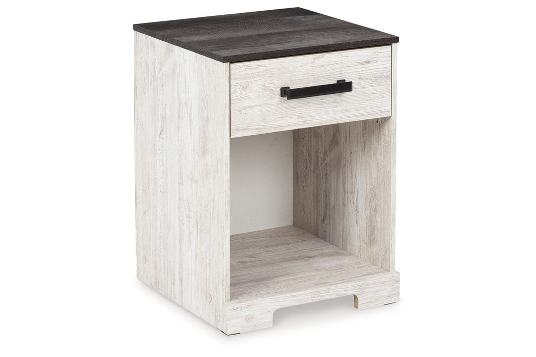 Shawburn Whitewash/Charcoal Gray Nightstand - EB4121-291 - Vega Furniture