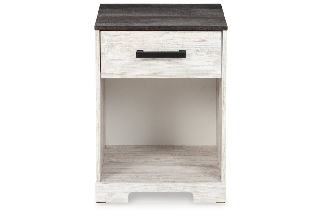 Shawburn Whitewash/Charcoal Gray Nightstand - EB4121-291 - Vega Furniture