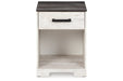 Shawburn Whitewash/Charcoal Gray Nightstand - EB4121-291 - Vega Furniture