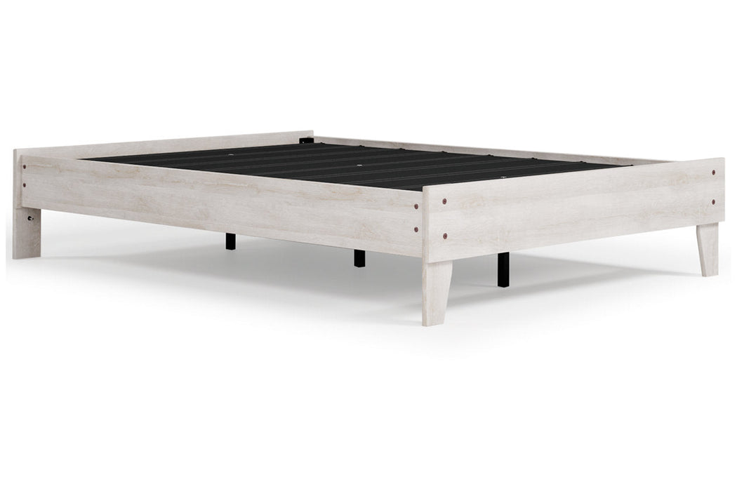 Shawburn Whitewash Full Platform Bed - EB4121-112 - Vega Furniture