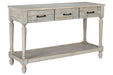 Shawnalore Whitewash Sofa/Console Table - T782-4 - Vega Furniture