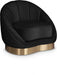 Shelly Black Velvet Chair - 623Black-C - Vega Furniture
