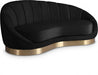 Shelly Black Velvet Chaise - 623Black-Chaise - Vega Furniture