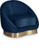 Shelly Blue Velvet Chair - 623Navy-C - Vega Furniture