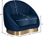 Shelly Blue Velvet Chair - 623Navy-C - Vega Furniture