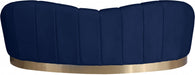 Shelly Blue Velvet Sofa - 623Navy-S - Vega Furniture