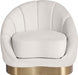 Shelly Cream Velvet Chair - 623Cream-C - Vega Furniture
