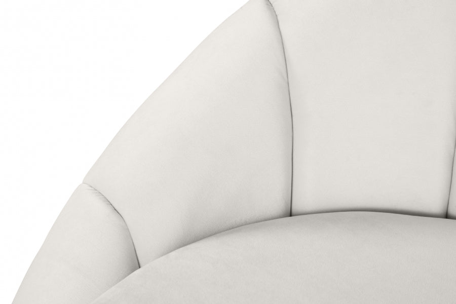 Shelly Cream Velvet Chaise - 623Cream-Chaise - Vega Furniture