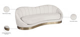 Shelly Cream Velvet Sofa - 623Cream-S - Vega Furniture