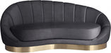 Shelly Grey Velvet Chaise - 623Grey-Chaise - Vega Furniture