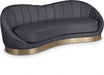 Shelly Grey Velvet Sofa - 623Grey-S - Vega Furniture