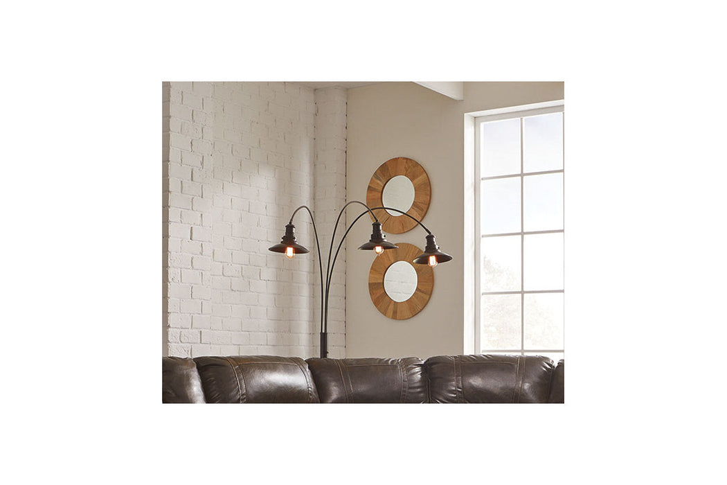 Sheriel Black Floor Lamp - L725059 - Vega Furniture