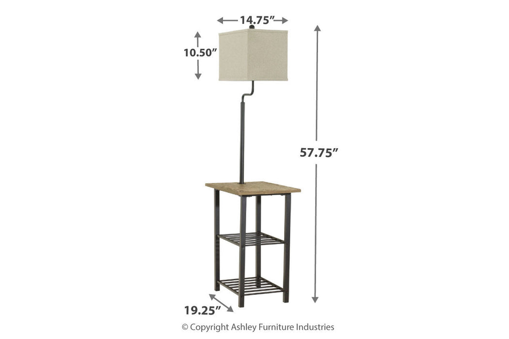 Shianne Black Floor Lamp - L734031 - Vega Furniture