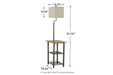 Shianne Black Floor Lamp - L734031 - Vega Furniture