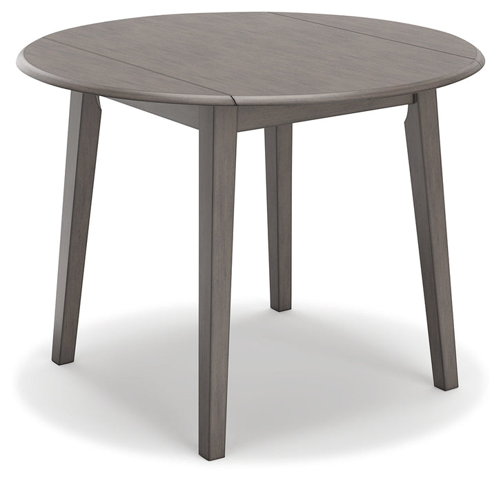 Shullden Gray Drop Leaf Dining Table - D194-15 - Vega Furniture