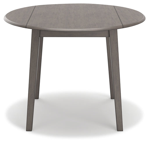 Shullden Gray Drop Leaf Dining Table - D194-15 - Vega Furniture