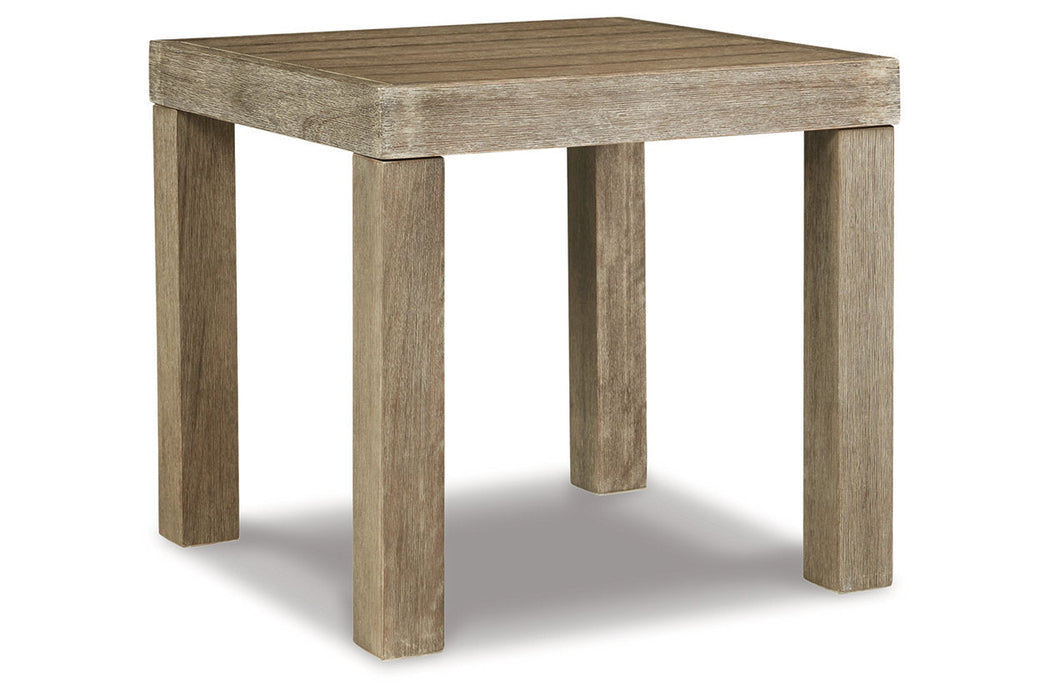 Silo Point Brown Outdoor End Table - P804-702 - Vega Furniture