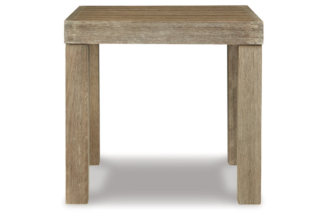 Silo Point Brown Outdoor End Table - P804-702 - Vega Furniture